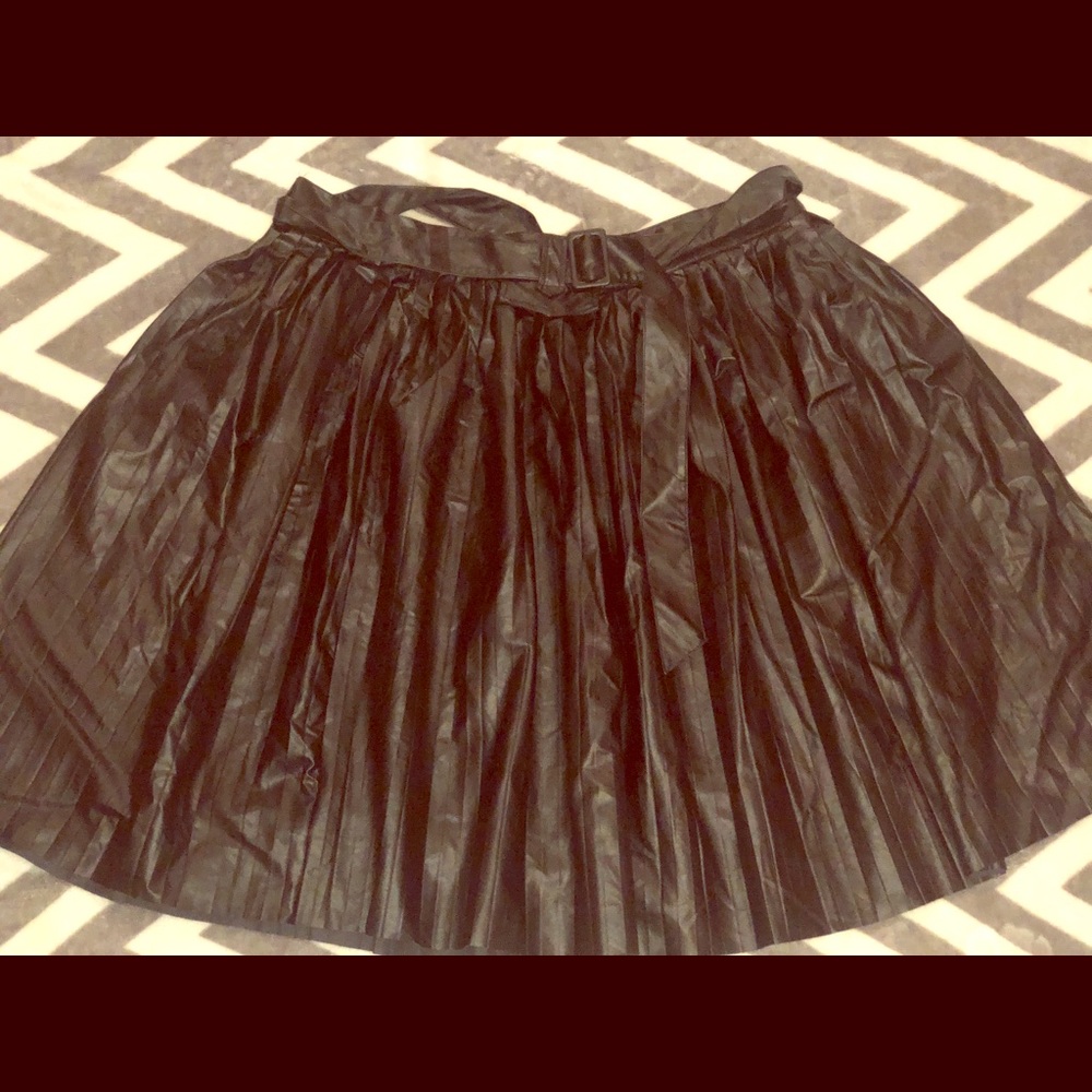 Vegan leather skirt